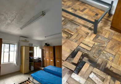 Policiais civis convivem com infiltrações, mofo e risco de choque elétrico em alojamento da DPPA de Santo Ângelo