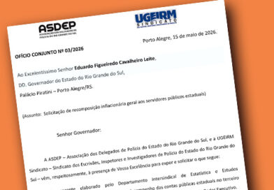 UGEIRM e ASDEP encaminham ofício ao governador reivindicando a Revisão Geral dos Salários